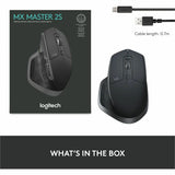 Logitech MX Master 2S Bluetooth Edition Wireless Mouse, Multi-Surface, Hyper-Fast Scrolling, Ergonomic, Graphite