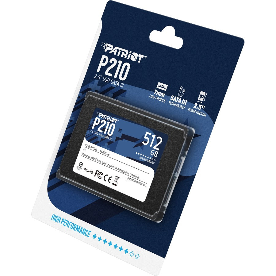 Patriot Memory P210 P210S512G25 512 GB Solid State Drive - 2.5" Internal - SATA (SATA/600)