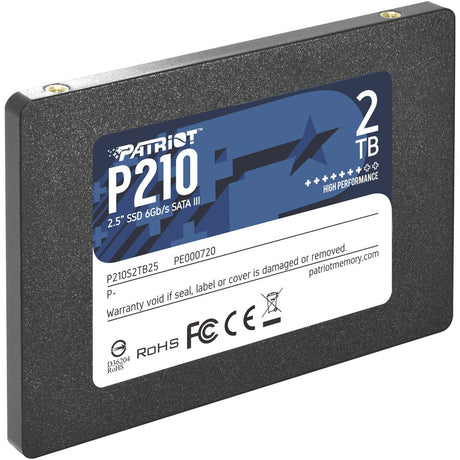 Patriot Memory P210 P210S2TB25 2 TB Solid State Drive - 2.5" Internal - SATA (SATA/600)