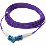 AddOn 5m LC (Male) to LC (Male) Purple OS2 Duplex Fiber OFNR (Riser-Rated) Patch Cable
