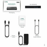 Plugable USB C Triple Display Docking Station with Laptop Charging, for Thunderbolt, USB4, or USB C Systems, Compatible with Windows, macOS, ChromeOS laptops