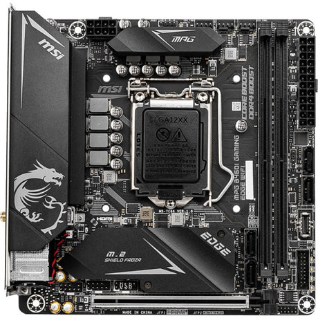 MSI MPG B460I GAMING EDGE WIFI Desktop Motherboard - Intel B460 Chipset - Socket LGA-1200 - Intel Optane Memory Ready - Mini ITX