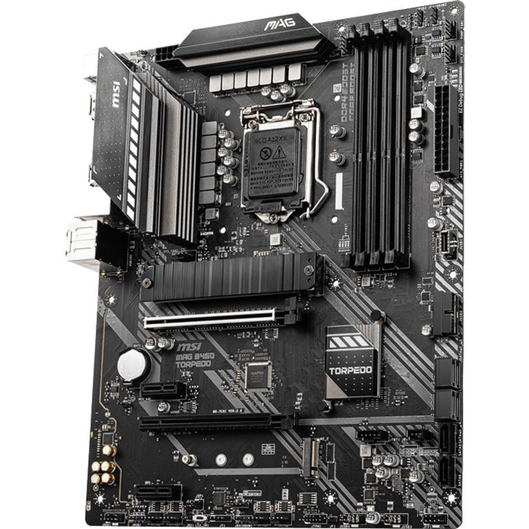 MSI MAG B460 TORPEDO Desktop Motherboard - Intel B460 Chipset - Socket LGA-1200 - Intel Optane Memory Ready - ATX