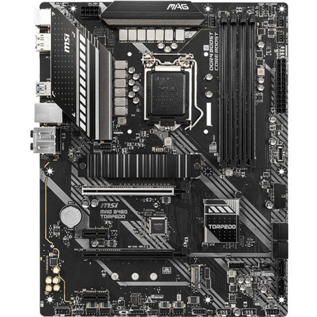 MSI MAG B460 TORPEDO Desktop Motherboard - Intel B460 Chipset - Socket LGA-1200 - Intel Optane Memory Ready - ATX
