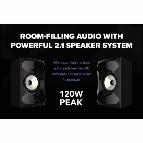 Creative SBS E2900 2.1 Bluetooth Speaker System - 60 W RMS - Black