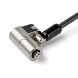 StarTech.com 6.5' (2m) 3-in-1 Universal Laptop Cable Lock - Keyed Security Lock for K-Slot, Nano & Wedge Slot Desktop/Laptop - Anti-Theft