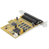 StarTech.com 8-Port PCI Express RS232 Serial Adapter Card, PCIe to DB9 RS232 Controller Card, 16C1050 UART, 15kV ESD, Windows Only, TAA