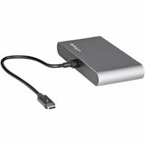 StarTech.com Thunderbolt 3 Mini Dock - Portable Dual Monitor TB3 Laptop Docking Station HDMI 4K 60Hz - 2x USB-A & GbE - 28cm (11") cable