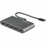 StarTech.com Thunderbolt 3 Mini Dock - Portable Dual Monitor TB3 Laptop Docking Station HDMI 4K 60Hz - 2x USB-A & GbE - 28cm (11") cable