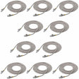 StarTech.com 10 ft. CAT6 Ethernet Cable - 10 Pack - ETL Verified - Gray CAT6 Patch Cord - Snagless RJ45 Connectors - 24 AWG - UTP