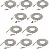 StarTech.com 10 ft. CAT6 Ethernet Cable - 10 Pack - ETL Verified - Gray CAT6 Patch Cord - Snagless RJ45 Connectors - 24 AWG - UTP