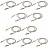 StarTech.com 3 ft. CAT6 Ethernet Cable - 10 Pack - ETL Verified - Gray CAT6 Patch Cord - Snagless RJ45 Connectors - 24 AWG - UTP