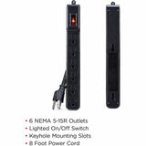 CyberPower GS608B Power Strips 6 Outlet Power Strip