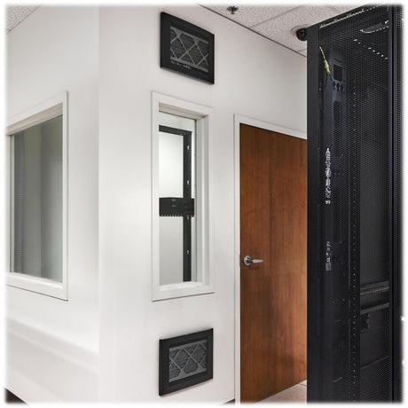 Eaton Tripp Lite Series Network Closet Through-Wall Air Duct, Built-in Filter, Black