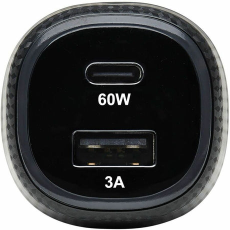 Eaton Tripp Lite Series Dual-Port USB Car Charger, 63W Max - USB-C PD 3.0 Up to 60W, USB-A QC 3.0 Up to 18W