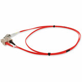 AddOn 6m LC (Male) to SC (Male) Red OM3 Duplex Plenum-Rated Fiber Patch Cable