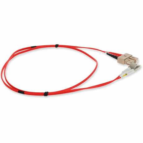 AddOn 6m LC (Male) to SC (Male) Red OM3 Duplex Plenum-Rated Fiber Patch Cable