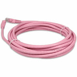 AddOn 46ft RJ-45 (Male) to RJ-45 (Male) Pink Cat6 UTP PVC Copper Patch Cable