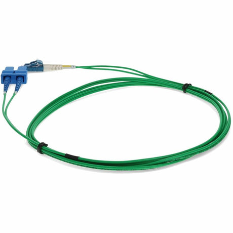 AddOn 8m LC (Male) to SC (Male) Green OS2 Duplex Fiber OFNR (Riser-Rated) Patch Cable