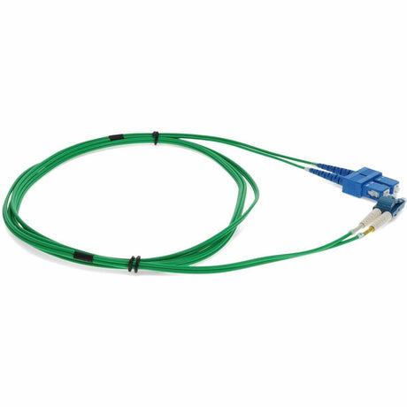 AddOn 8m LC (Male) to SC (Male) Green OS2 Duplex Fiber OFNR (Riser-Rated) Patch Cable