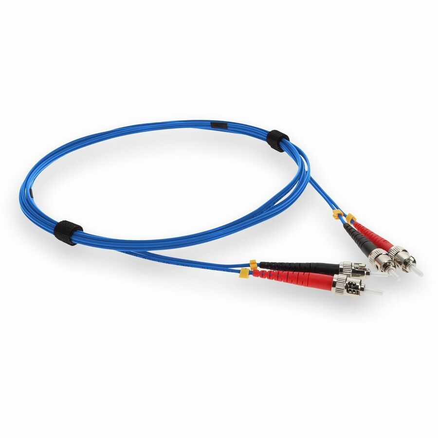 AddOn 3m ST (Male) to ST (Male) Blue OM1 Duplex Plenum-Rated Fiber Patch Cable