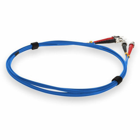 AddOn 3m ST (Male) to ST (Male) Blue OM1 Duplex Plenum-Rated Fiber Patch Cable