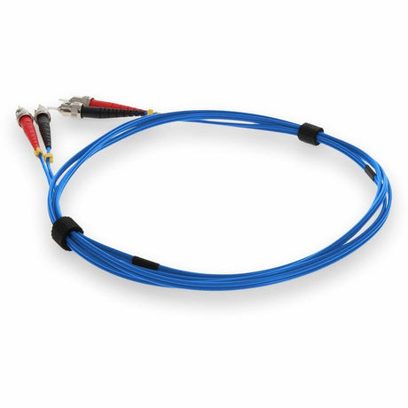 AddOn 3m ST (Male) to ST (Male) Blue OM1 Duplex Plenum-Rated Fiber Patch Cable