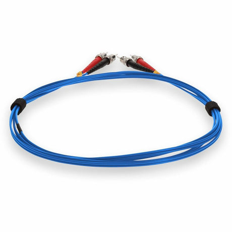 AddOn 3m ST (Male) to ST (Male) Blue OM1 Duplex Plenum-Rated Fiber Patch Cable