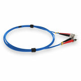 AddOn 3m ST (Male) to ST (Male) Blue OM1 Duplex Plenum-Rated Fiber Patch Cable