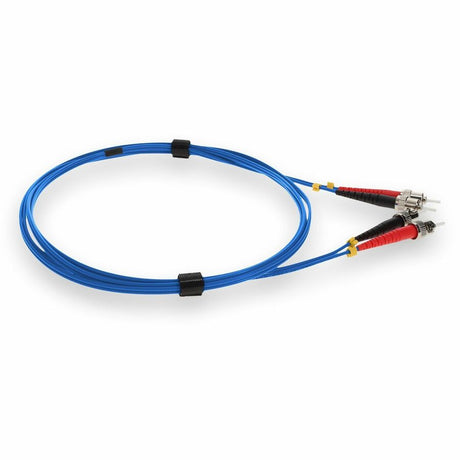 AddOn 3m ST (Male) to ST (Male) Blue OM1 Duplex Plenum-Rated Fiber Patch Cable
