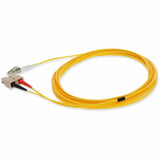 AddOn 3m LC (Male) to SC (Male) Yellow OM1 Duplex Fiber OFNR (Riser-Rated) Patch Cable