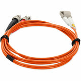AddOn 5m LC (Male) to ST (Male) Orange OM3 Duplex Fiber OFNR (Riser-Rated) Patch Cable