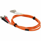 AddOn 5m LC (Male) to ST (Male) Orange OM3 Duplex Fiber OFNR (Riser-Rated) Patch Cable