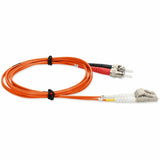 AddOn 5m LC (Male) to ST (Male) Orange OM3 Duplex Fiber OFNR (Riser-Rated) Patch Cable
