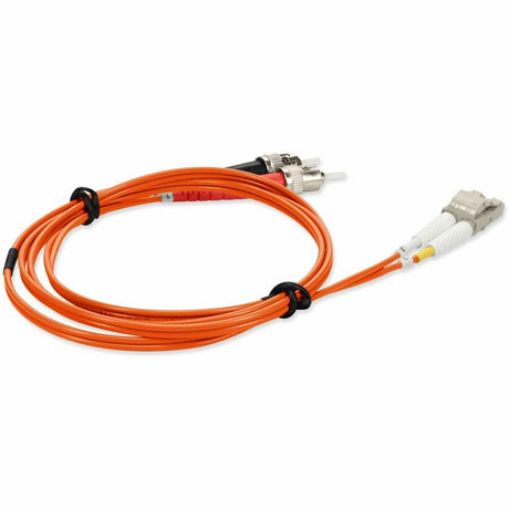 AddOn 5m LC (Male) to ST (Male) Orange OM3 Duplex Fiber OFNR (Riser-Rated) Patch Cable