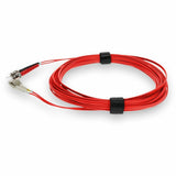 AddOn 5m LC (Male) to ST (Male) Red OM3 Duplex Plenum-Rated Fiber Patch Cable