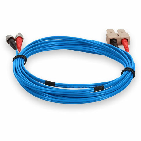 AddOn 3m SC (Male) to ST (Male) Blue OM1 Duplex PVC Fiber Patch Cable
