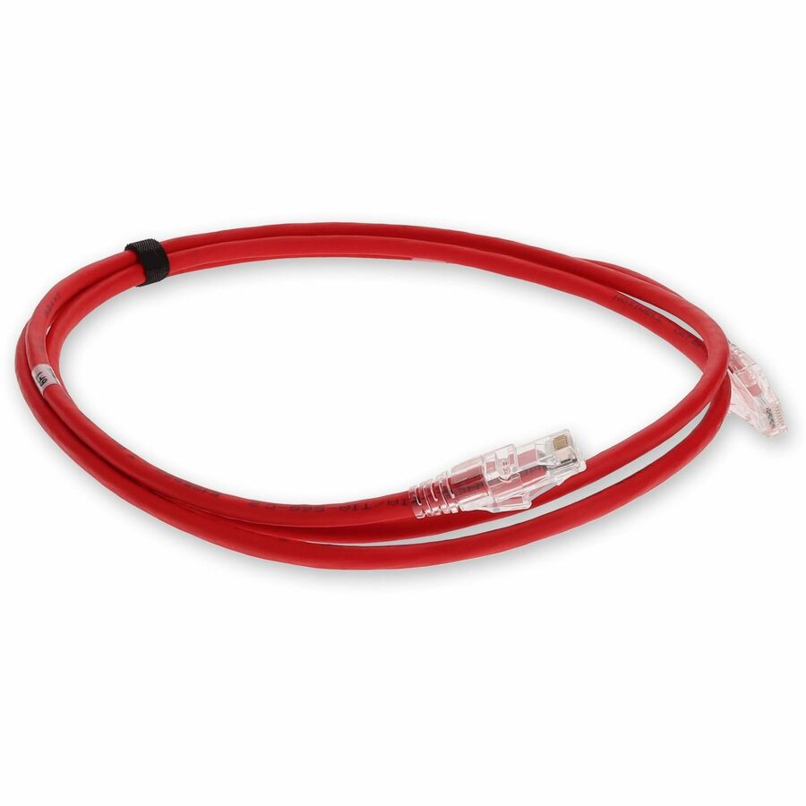 AddOn 4ft RJ-45 (Male) to RJ-45 (Male) Red Snagless Cat6A STP PVC Copper Patch Cable