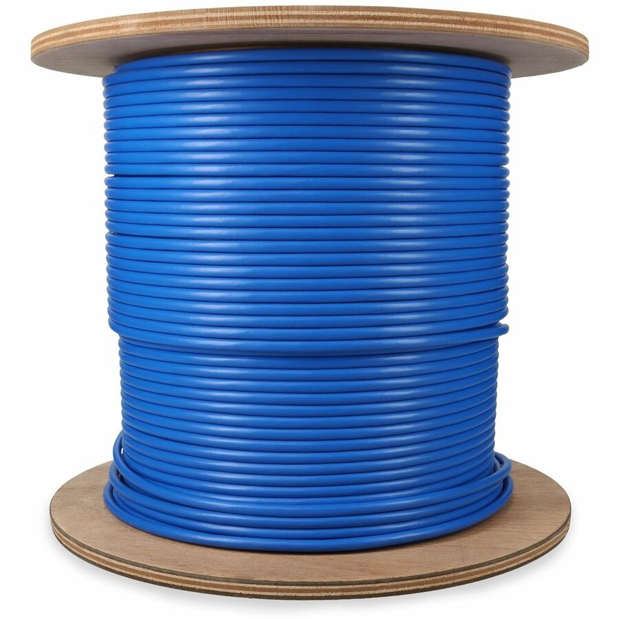 AddOn 500ft Non-Terminated Shielded Blue Cat6A STP Plenum Copper Bulk Cable