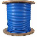 AddOn 500ft Non-Terminated Shielded Blue Cat6A STP Plenum Copper Bulk Cable