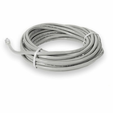 AddOn 50ft RJ-45 (Male) to RJ-45 (Male) White Cat6A STP PVC Copper Patch Cable
