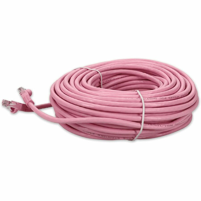 AddOn 51ft RJ-45 (Male) to RJ-45 (Male) Pink Cat6 UTP PVC Copper Patch Cable