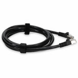 AddOn 6ft RJ-45 (Male) to RJ-45 (Male) Black Snagless Cat6A STP PVC Copper Patch Cable