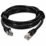 AddOn 6ft RJ-45 (Male) to RJ-45 (Male) Black Snagless Cat6A STP PVC Copper Patch Cable