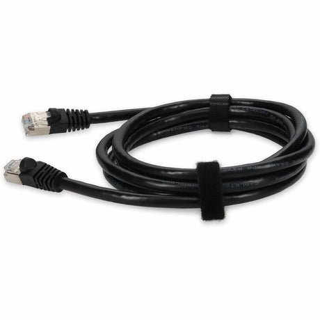 AddOn 6ft RJ-45 (Male) to RJ-45 (Male) Black Snagless Cat6A STP PVC Copper Patch Cable