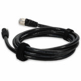 AddOn 6ft RJ-45 (Male) to RJ-45 (Male) Black Snagless Cat6A STP PVC Copper Patch Cable