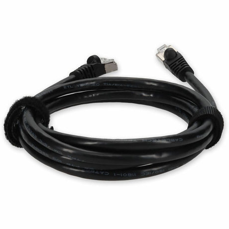 AddOn 6ft RJ-45 (Male) to RJ-45 (Male) Black Snagless Cat6A STP PVC Copper Patch Cable