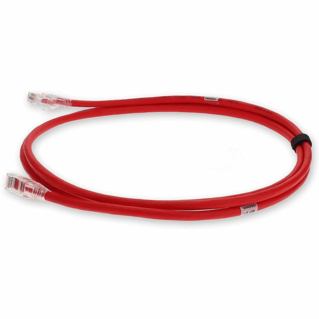 AddOn 6ft RJ-45 (Male) to RJ-45 (Male) Red Snagless Cat6A STP PVC Copper Patch Cable