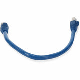 AddOn 5ft RJ-45 (Male) to RJ-45 (Male) Blue Snagless Cat6A STP PVC Copper Patch Cable