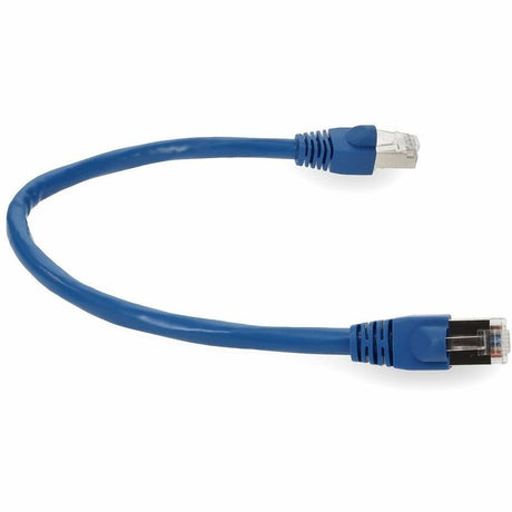 AddOn 5ft RJ-45 (Male) to RJ-45 (Male) Blue Snagless Cat6A STP PVC Copper Patch Cable